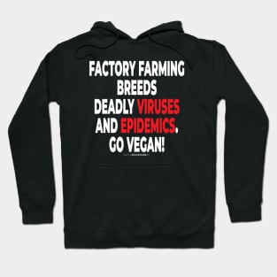 vegan to prevent pandemics like coronavirus / covid-19 (102) Hoodie